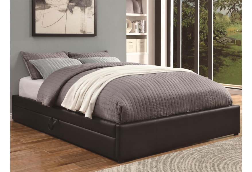 Coaster Upholstered Beds 300386q Queen Storage Bed With Black Coaster Upholstered Beds 300386q Queen Storage Bed With Black