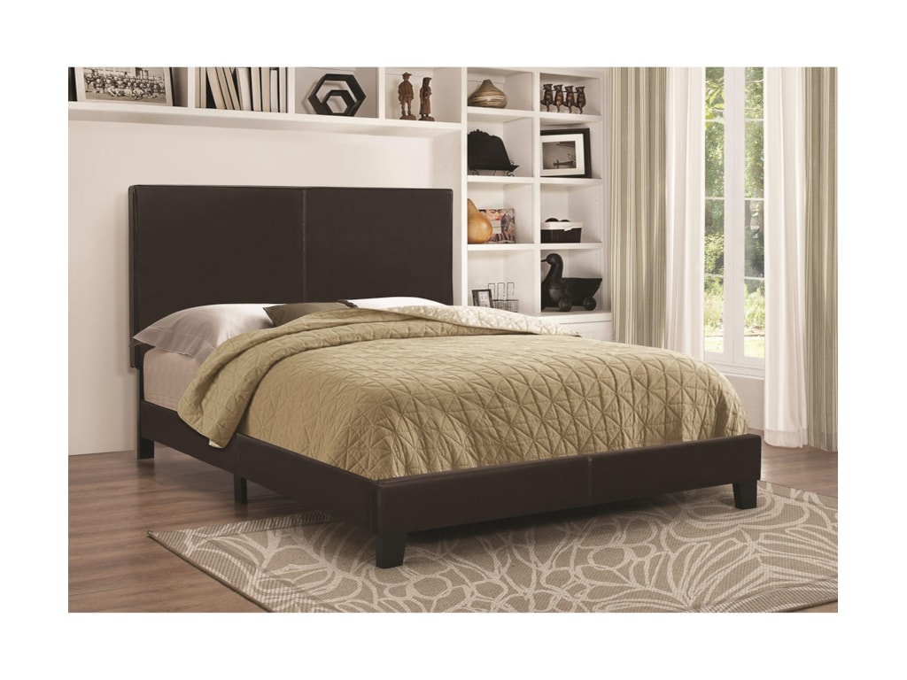 Coaster Upholstered Beds 300557q Low Profile Queen Bed Upholstered Beds Low Profile Queen Bed By Coaster
