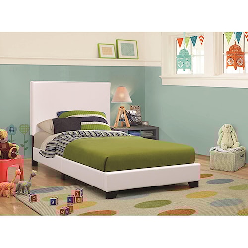 Coaster Upholstered Beds Low Profile Twin Bed A1 Coaster Upholstered Beds Low Profile Twin Bed