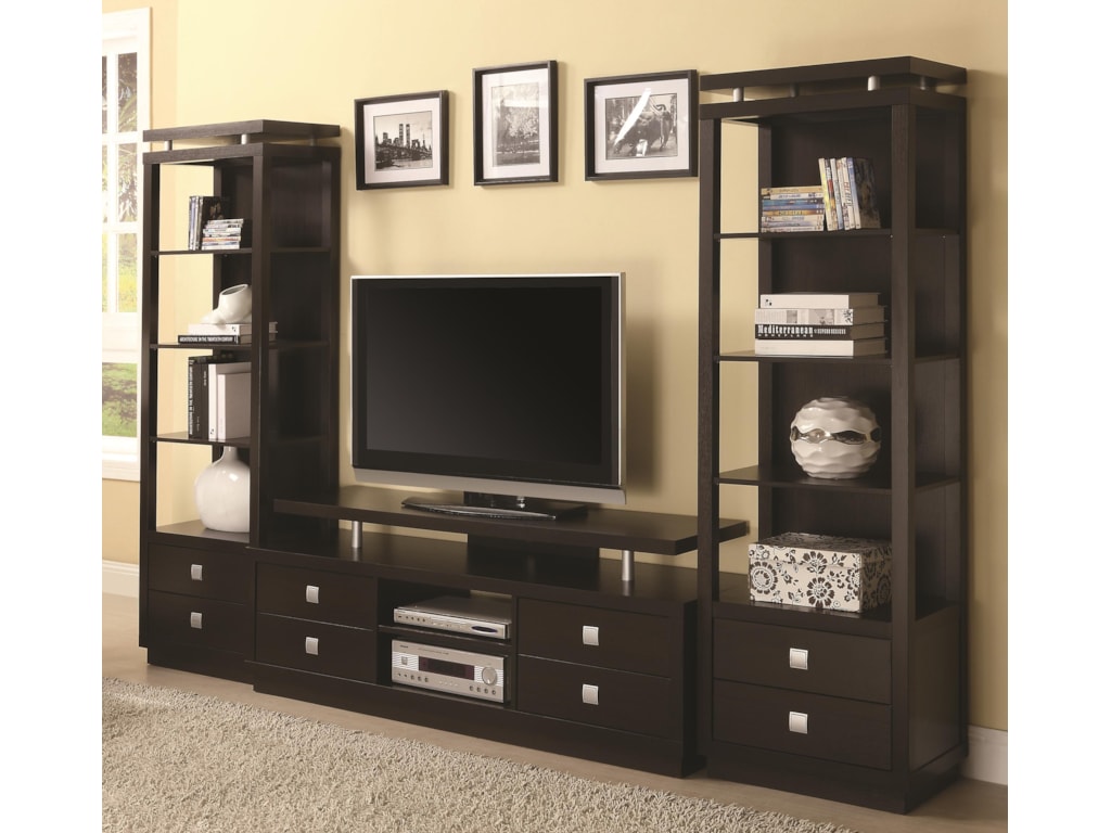 Coaster Entertainment Units Tv Console 2 Media Towers Value City Coaster Entertainment Unitstv Console 2 Media Towers