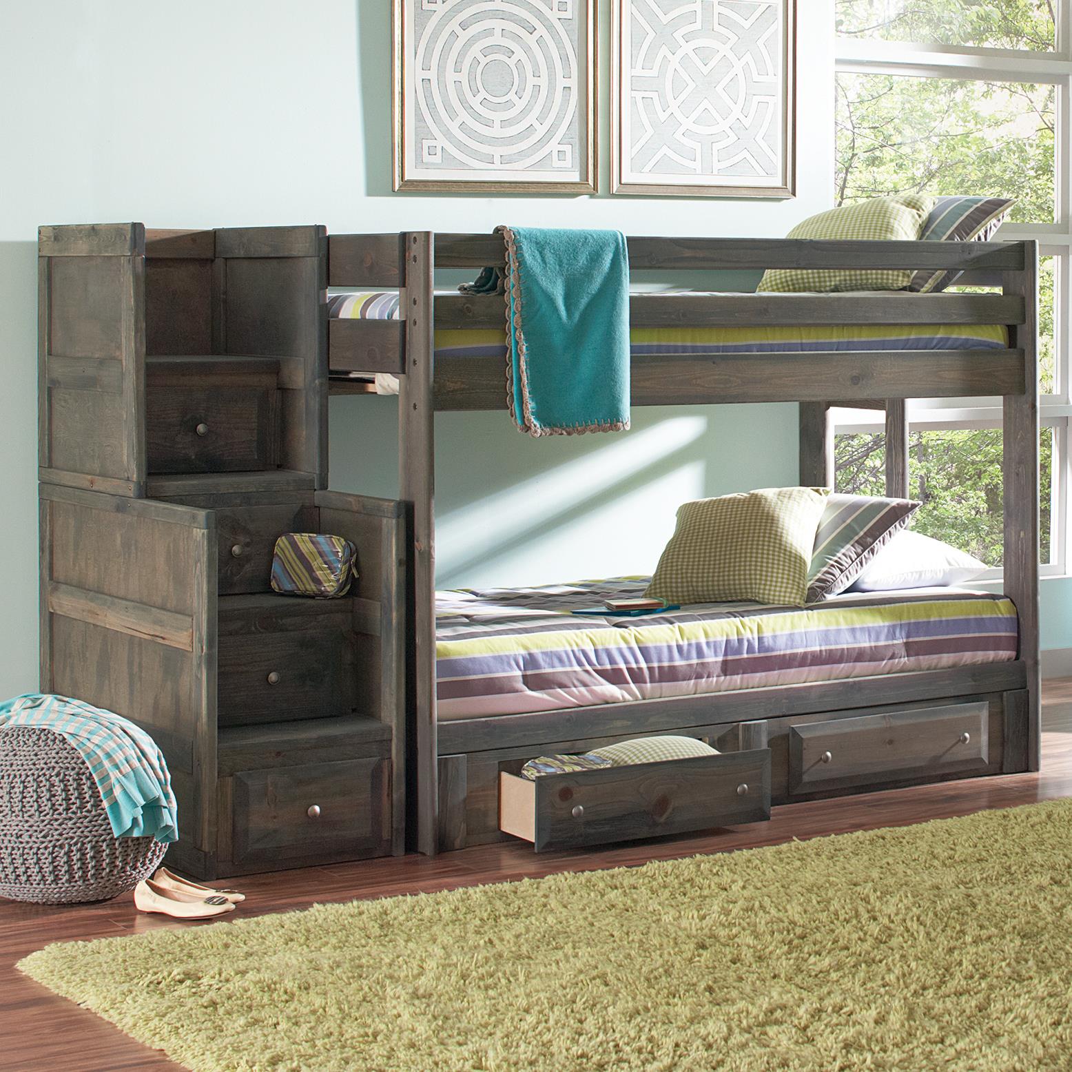 Coaster Wrangle Hill Full Over Full Bunk Bed With Under Bed