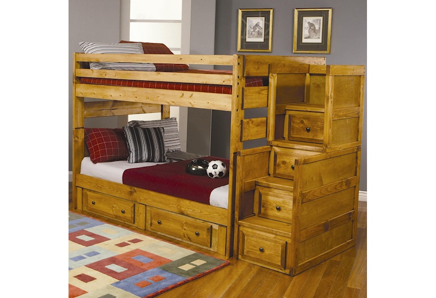 Coaster Wrangle Hill Full Over Full Bunk Bed With Under Bed