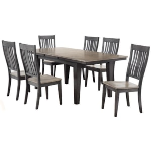 Cochrane Beach House Leg Dining Table W 1 18 Self Storing Leaf