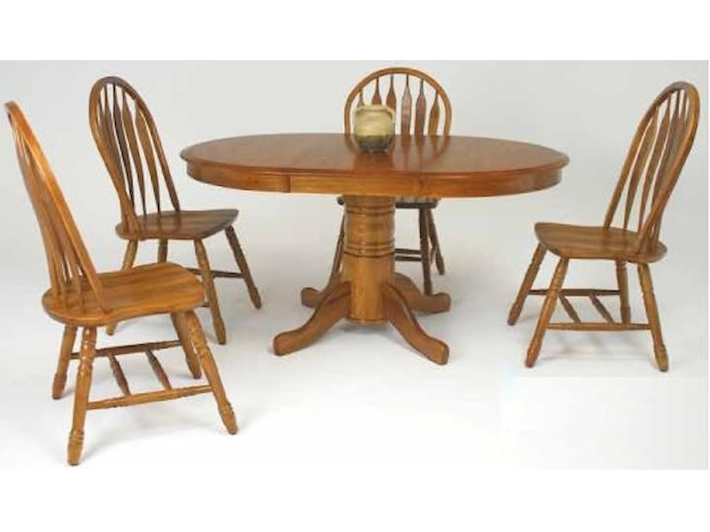 Cochrane Clic Oak 42 Round Table Westrich Furniture