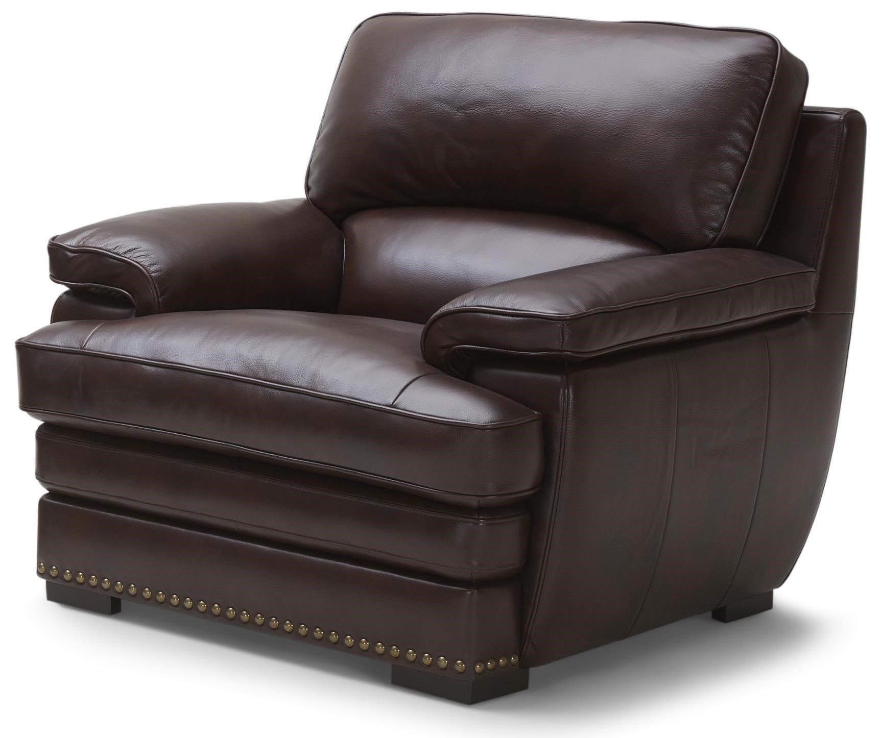 Warehouse M 3301 3301 1 0 Brown Leather Chair Ottoman Pilgrim Furniture City Chair Ottoman Sets