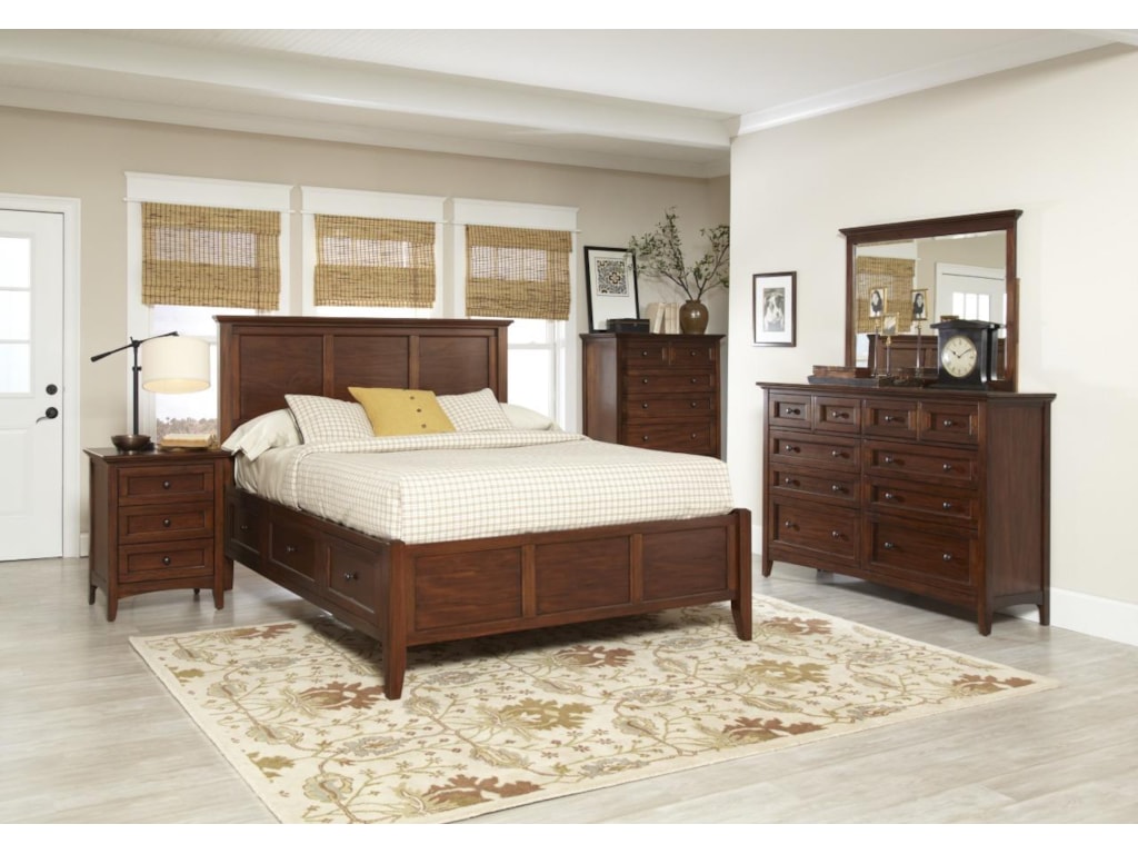 Avalon Furniture Beacon StQueen Panel Bed