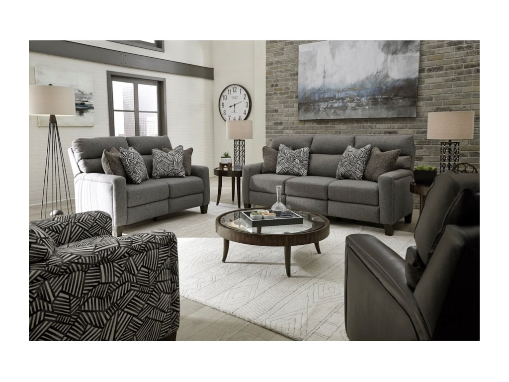 Southern Motion Mt. VernonPower Headrest Loveseat with Pillows