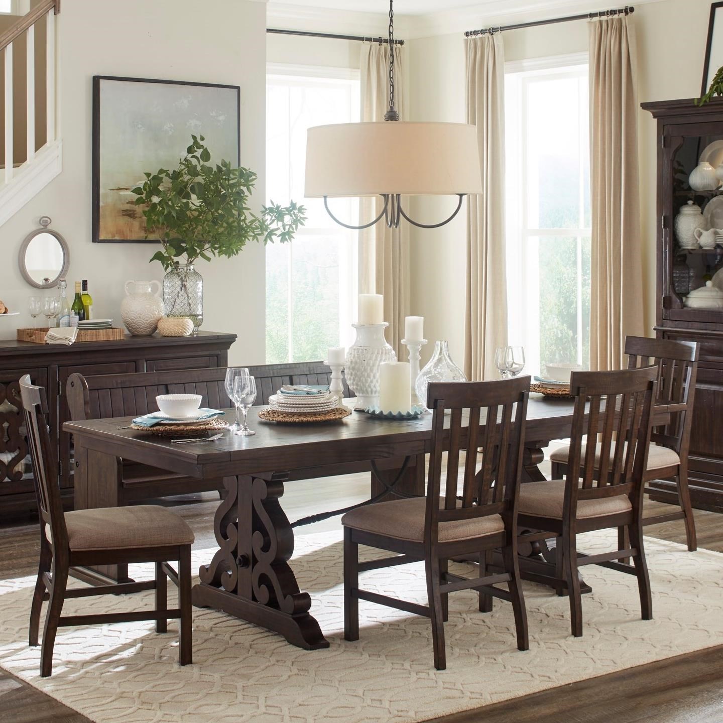 st claire 6 pc dining set w bench