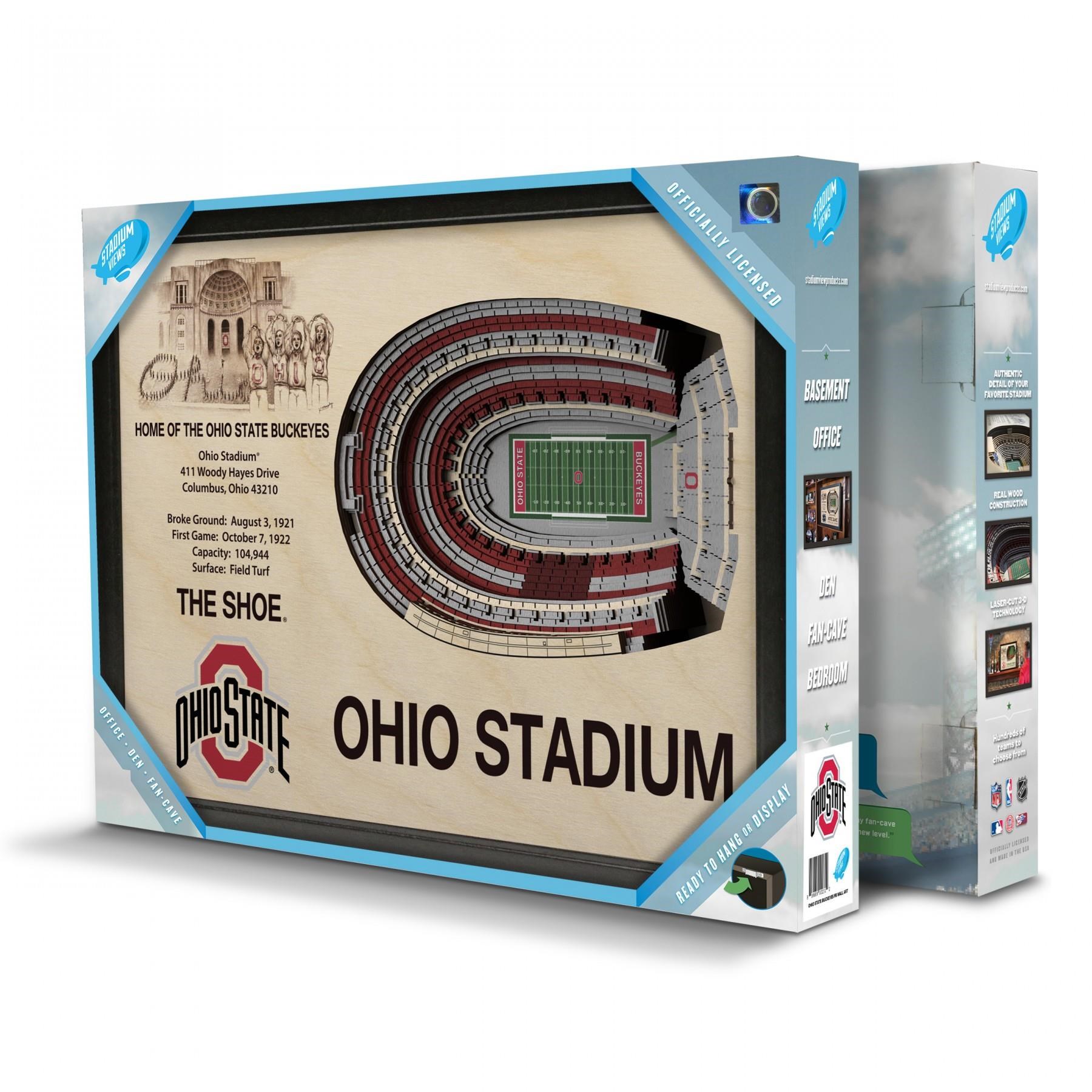 Stadiumviews Wall Art Ohio State Buckeyes Stadiumview 3d Wall Art Ohio Stadium Westrich Furniture Appliances Wall Decor