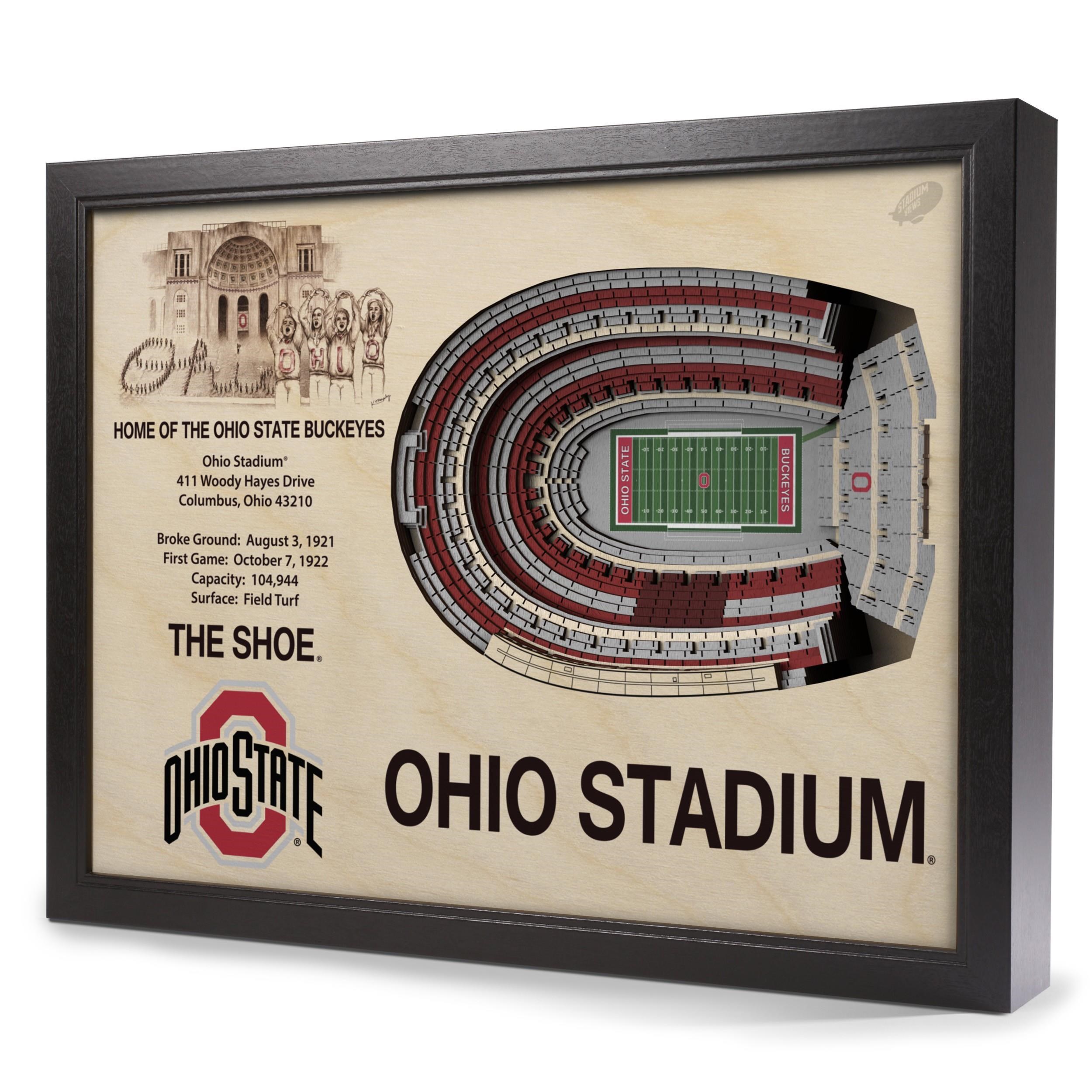 Stadiumviews Wall Art Ohio State Buckeyes Stadiumview 3d Wall Art