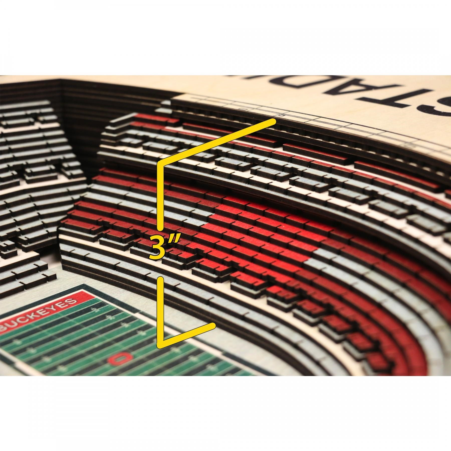 Stadiumviews Wall Art Ohio State Buckeyes Stadiumview 3d Wall Art Ohio Stadium Westrich Furniture Appliances Wall Decor