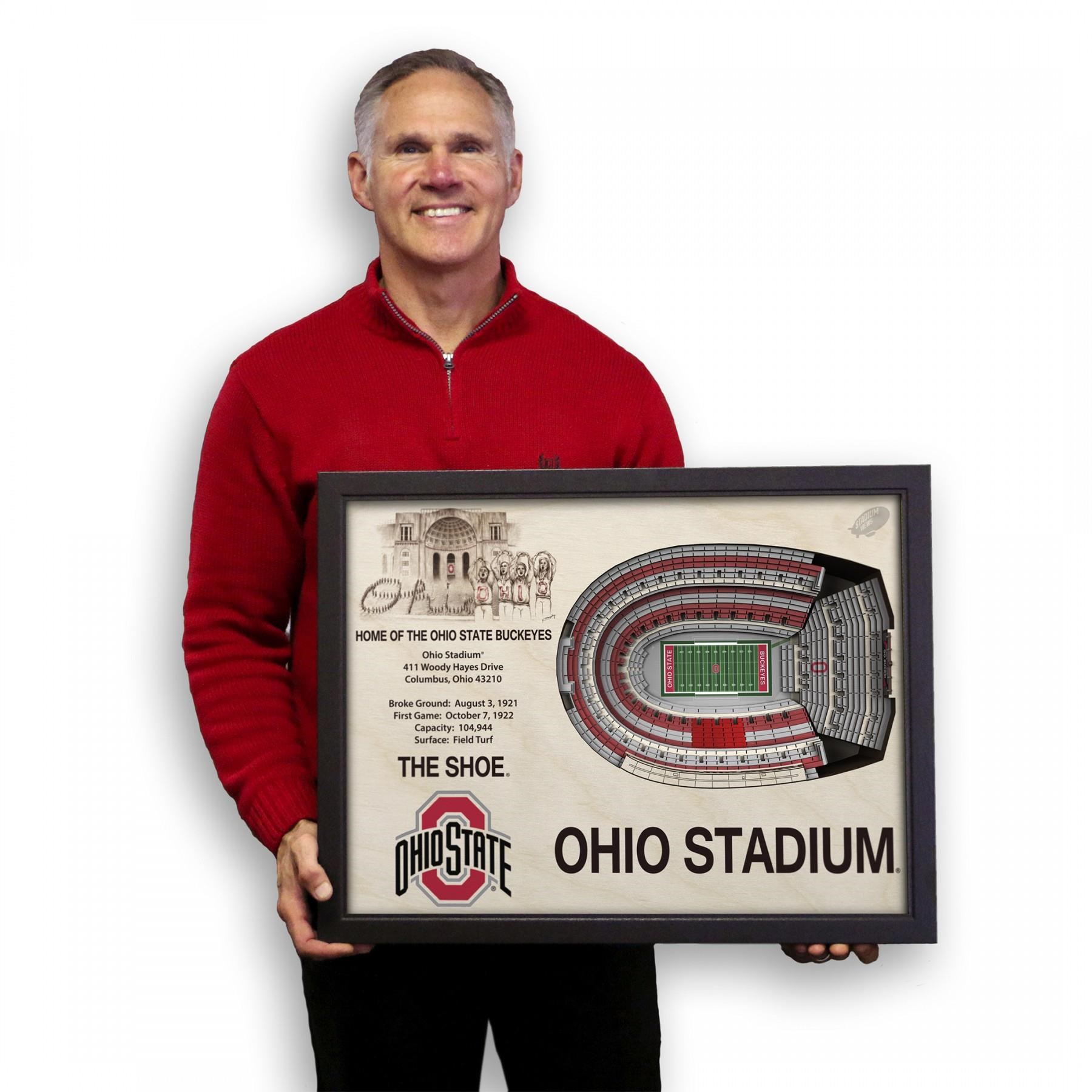 Stadiumviews Wall Art Ohio State Buckeyes Stadiumview 3d Wall Art Ohio Stadium Westrich Furniture Appliances Wall Decor
