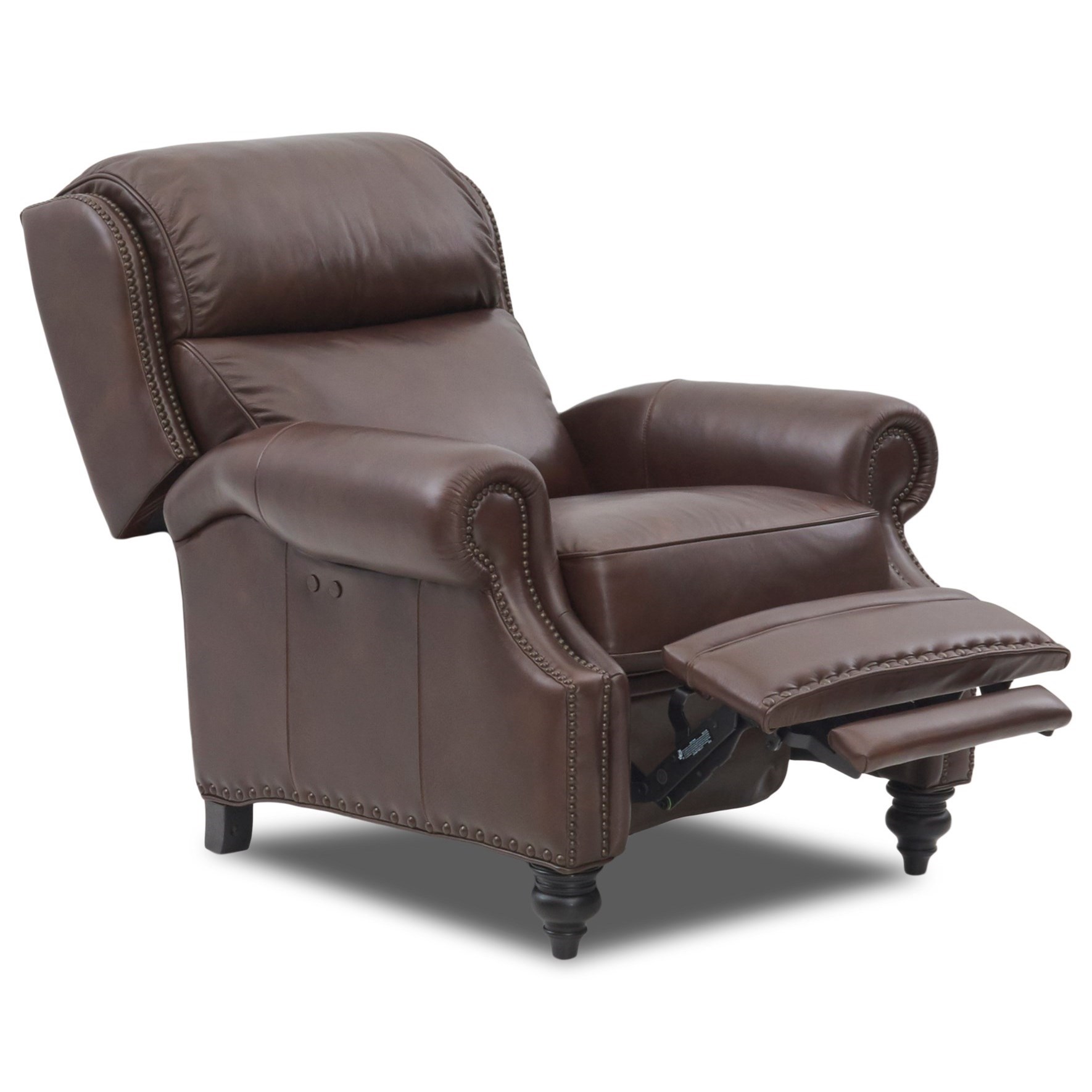 Comfort Design Classic Traditional Power High Leg Leather Recliner