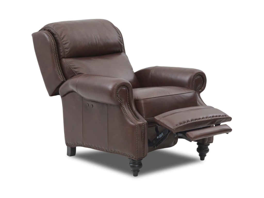 Comfort Design Classic Traditional Power High Leg Leather Recliner