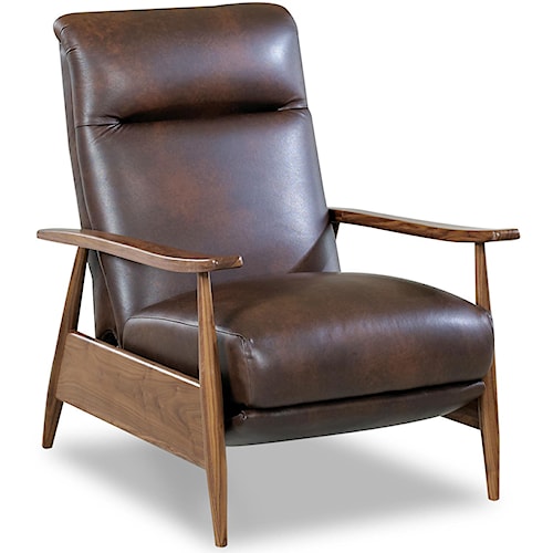 Designer Recliner comfort design designer ii high leg recliner with wooden base and Designer Recliner comfort design designer ii high leg recliner with wooden base and