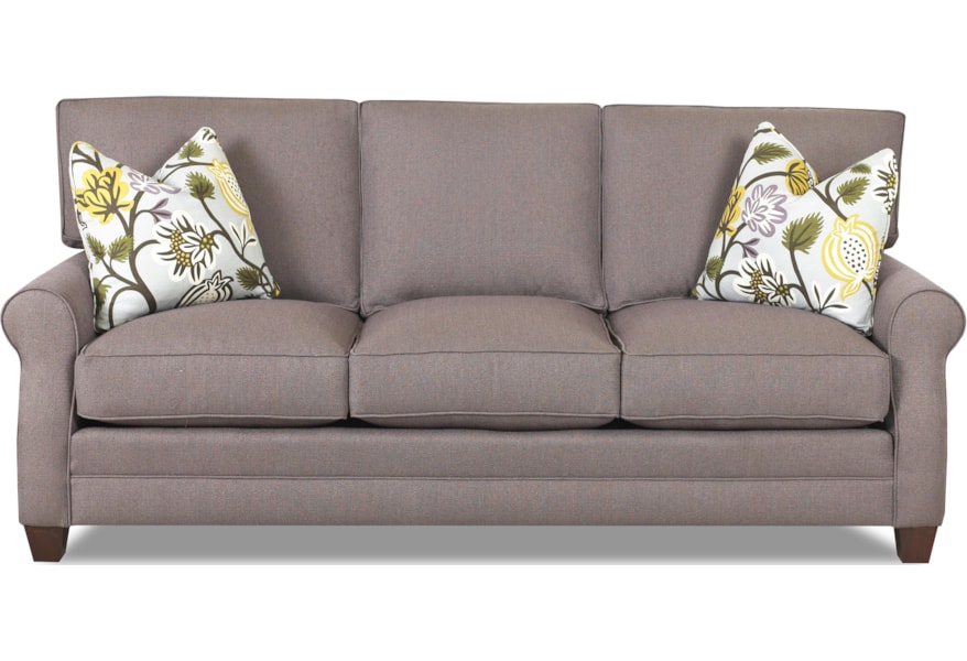 Comfort Design Loft Sofa With Exposed Wooden Legs And Welt Comfort Design Loft Sofa With Exposed Wooden Legs And Welt