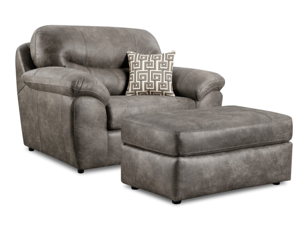 Corinthian 18A0Chair & Ottoman