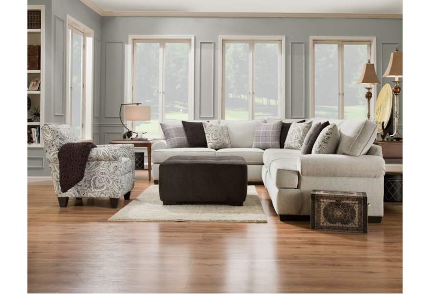 Corinthian 5900 5 Seat Sectional Sofa Standard Furniture Corinthian 5900 5 Seat Sectional Sofa