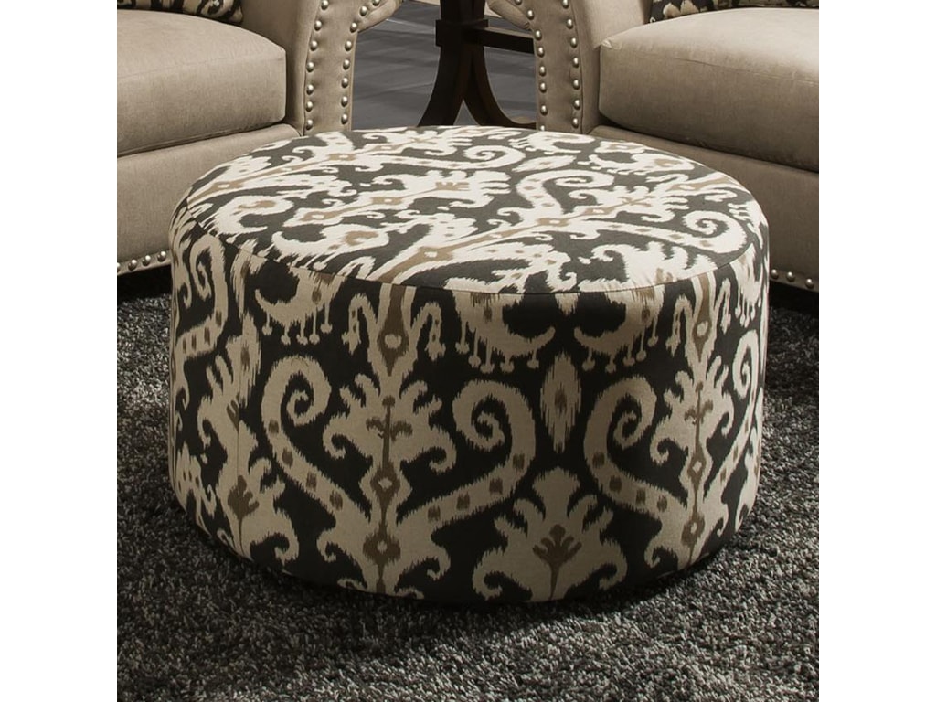 Corinthian 66E0Round Accent Ottoman