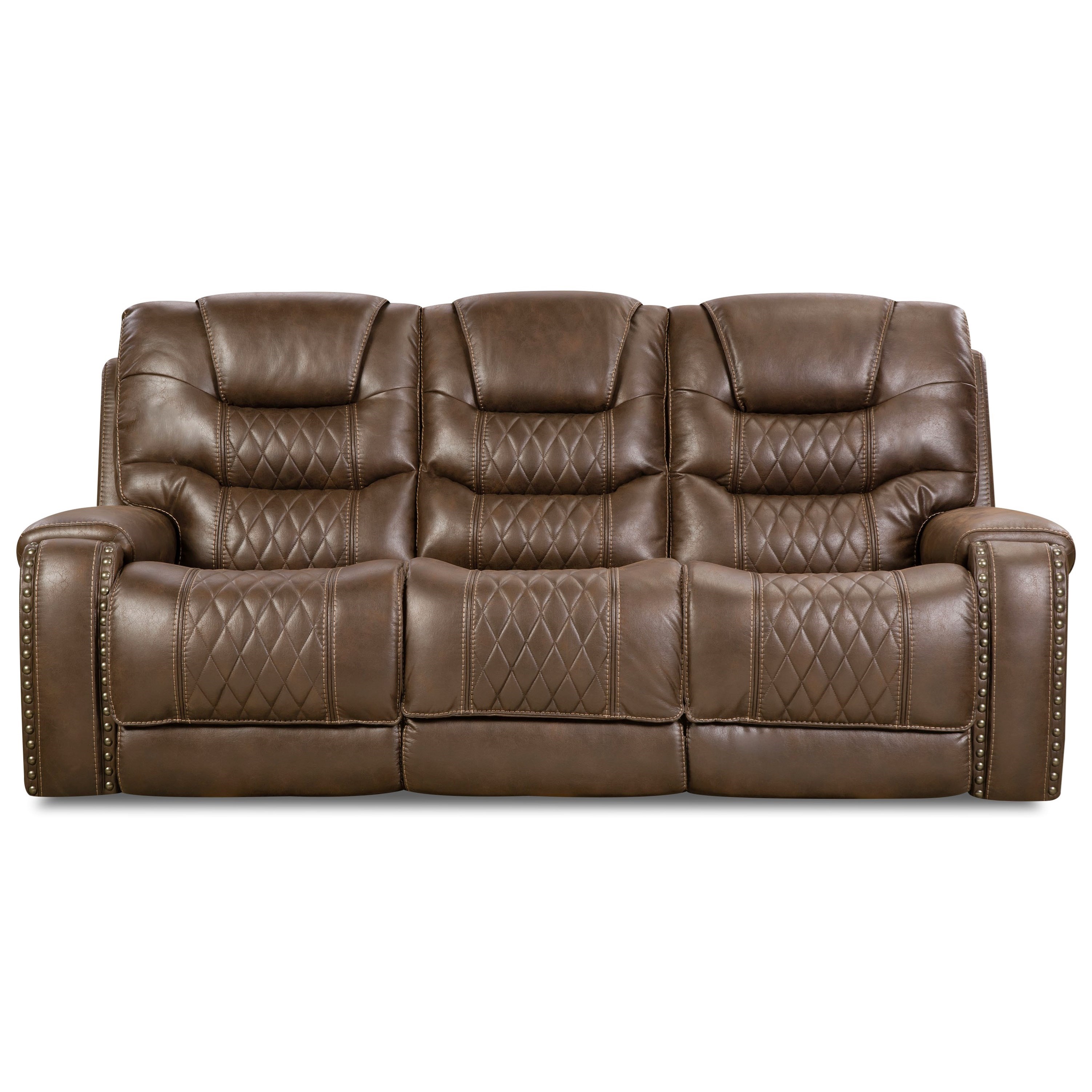Corinthian 88801 Power Reclining Sofa With Power Headrests And
