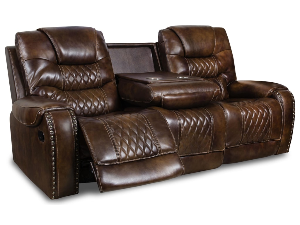 88806 Leather Reclining Sofa By Corinthian At Furniture Fair North Carolina
