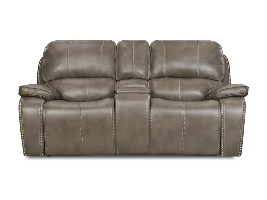 Corinthian Jamestown SmokeReclining Console Loveseat