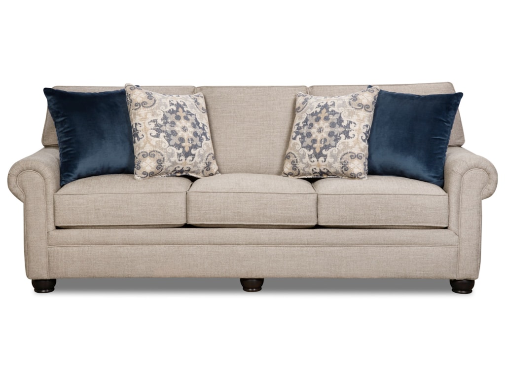 97c0 Sofa With Rolled Arms By Corinthian At Miskelly Furniture