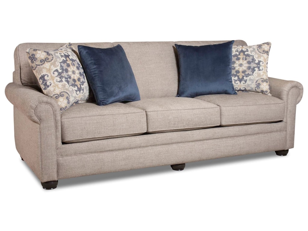 Lilou Queen Sleeper Sofa With Rolled Arms By Corinthian At Great American Home