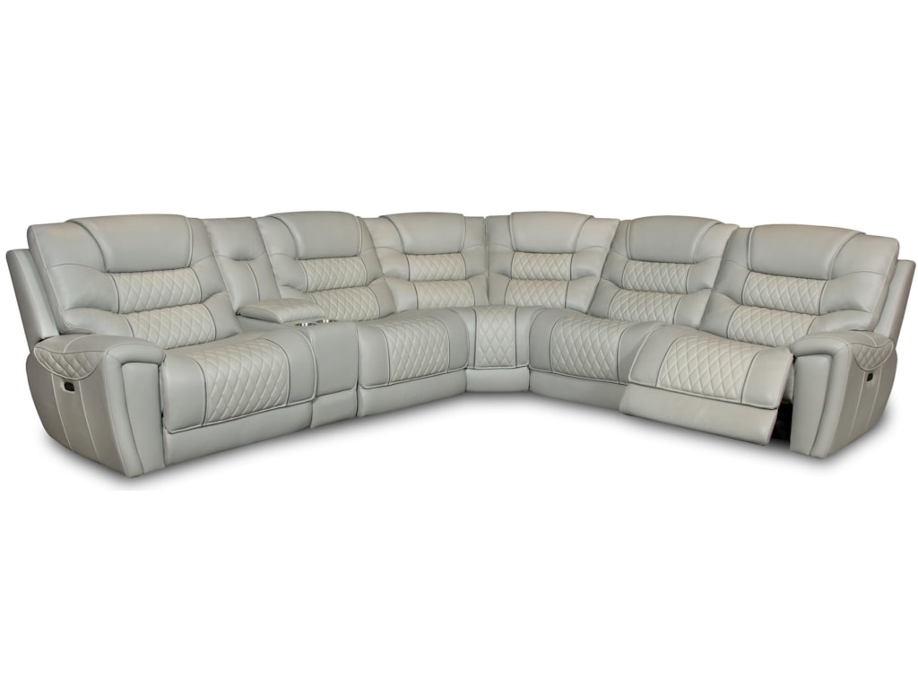 98801 Reclining Sectional By Corinthian At Furniture Fair North Carolina