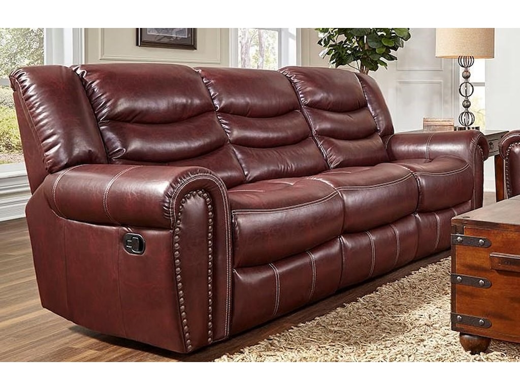 L655 Leather Reclining Sofa By Corinthian At Furniture Fair North Carolina