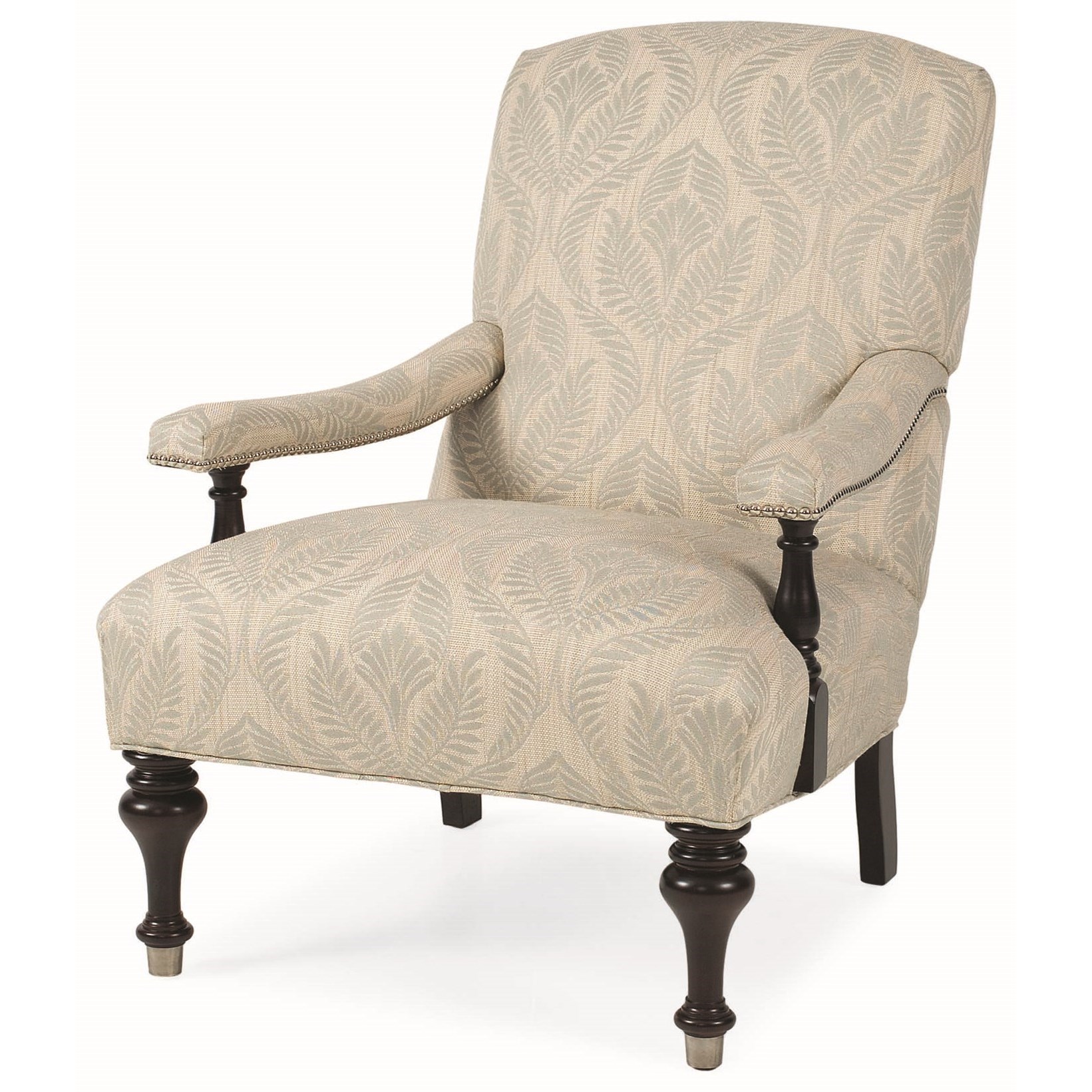 C R Laine Aledo Traditional Accent Chair With Exposed Wood Trim Jacksonville Furniture Mart Upholstered Chairs