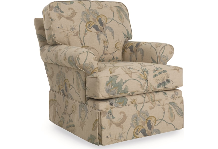 C R Laine Keller Skirted Chair Jacksonville Furniture Mart Upholstered Chairs