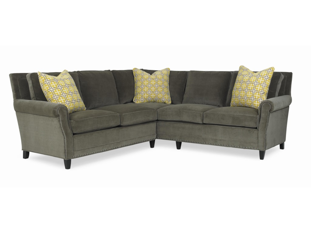 C.R. Laine Leighton Sectional Sofa With Accent Pillows And Nailhead Trim - Jacksonville Furniture Mart - Sofa Sectional C.R. Laine Leighton Sectional Sofa With Accent Pillows And Nailhead Trim - Jacksonville Furniture Mart - Sofa Sectional