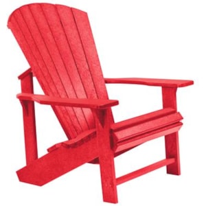 C R Plastic Products Adirondack C01 01 Adirondack Chair Red Dunk Bright Furniture Outdoor Chair