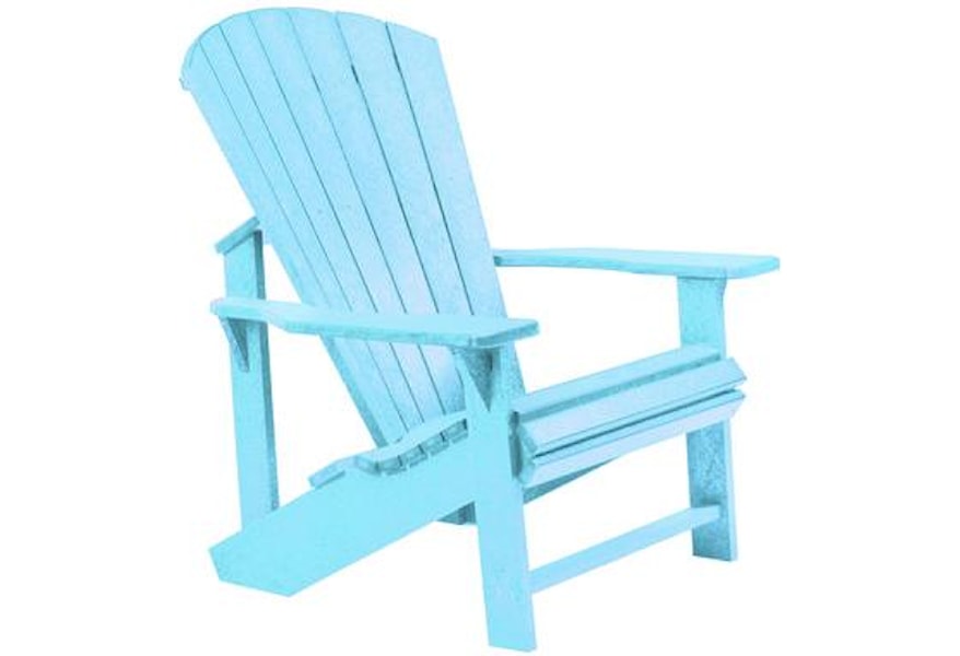 C R Plastic Products Adirondack C01 11 Adirondack Chair Aqua