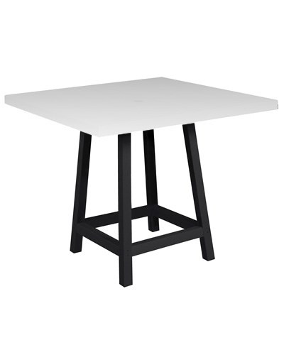 C R Plastic Products Generation Line Tb23 14 Pub Table Base Becker Furniture Outdoor Pub Dining Tables