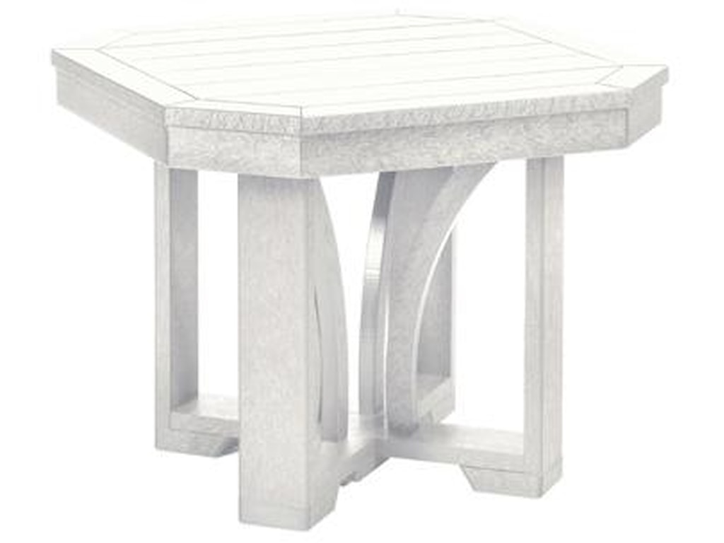 C R Plastic Products St Tropez T31 02 Outdoor Square End Table C R Plastic Products St Tropezsquare End Table