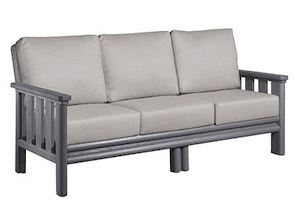 Stratford Ds Outdoor Sofa With Cushions By C R Plastic Products At Dunk Bright Furniture