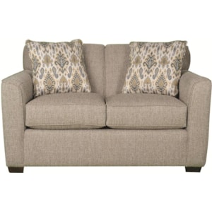 Craftmaster Betsy Casual Loveseat With Modern Styling And Accent