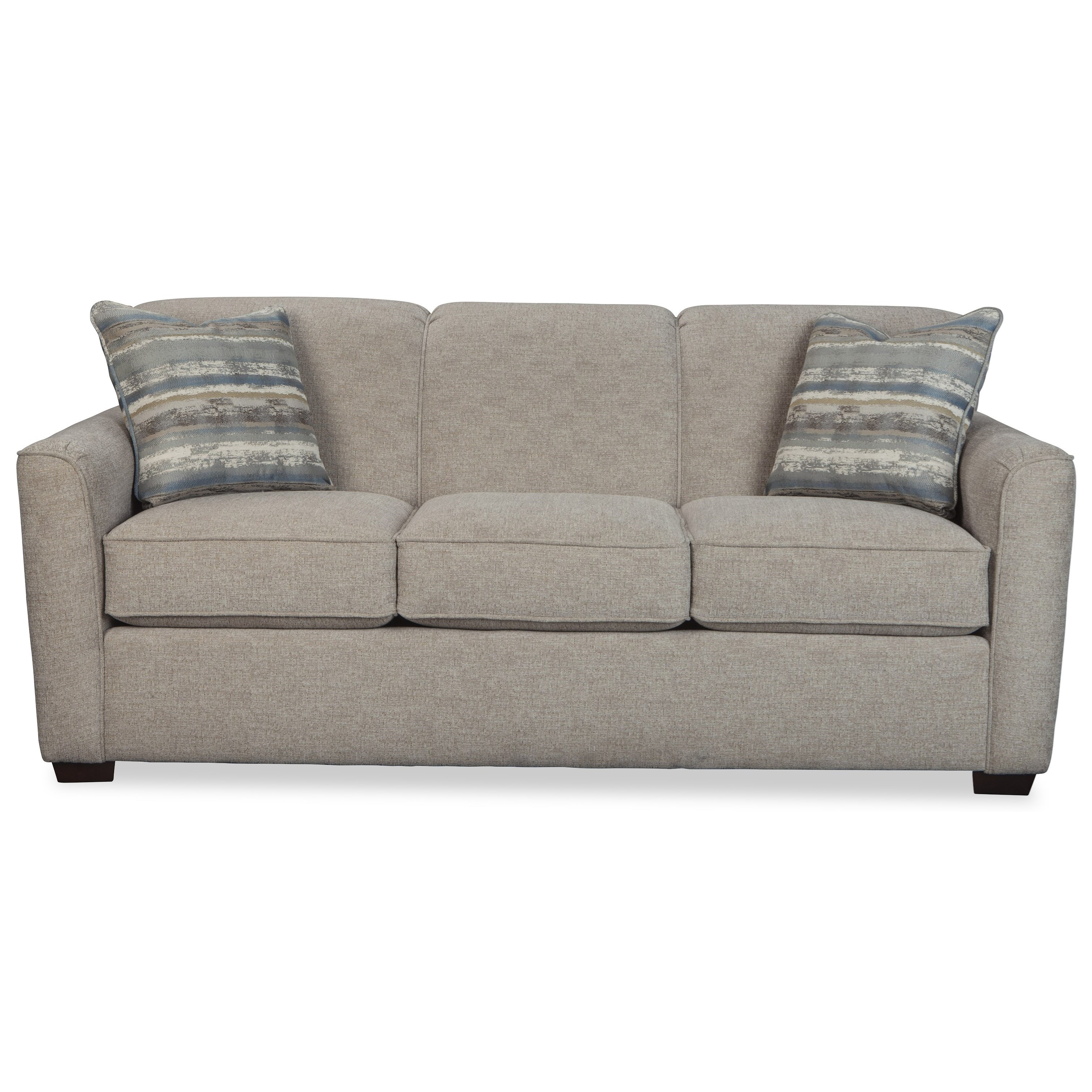 Contemporary Sleeper Sofa with Flared Track Arms