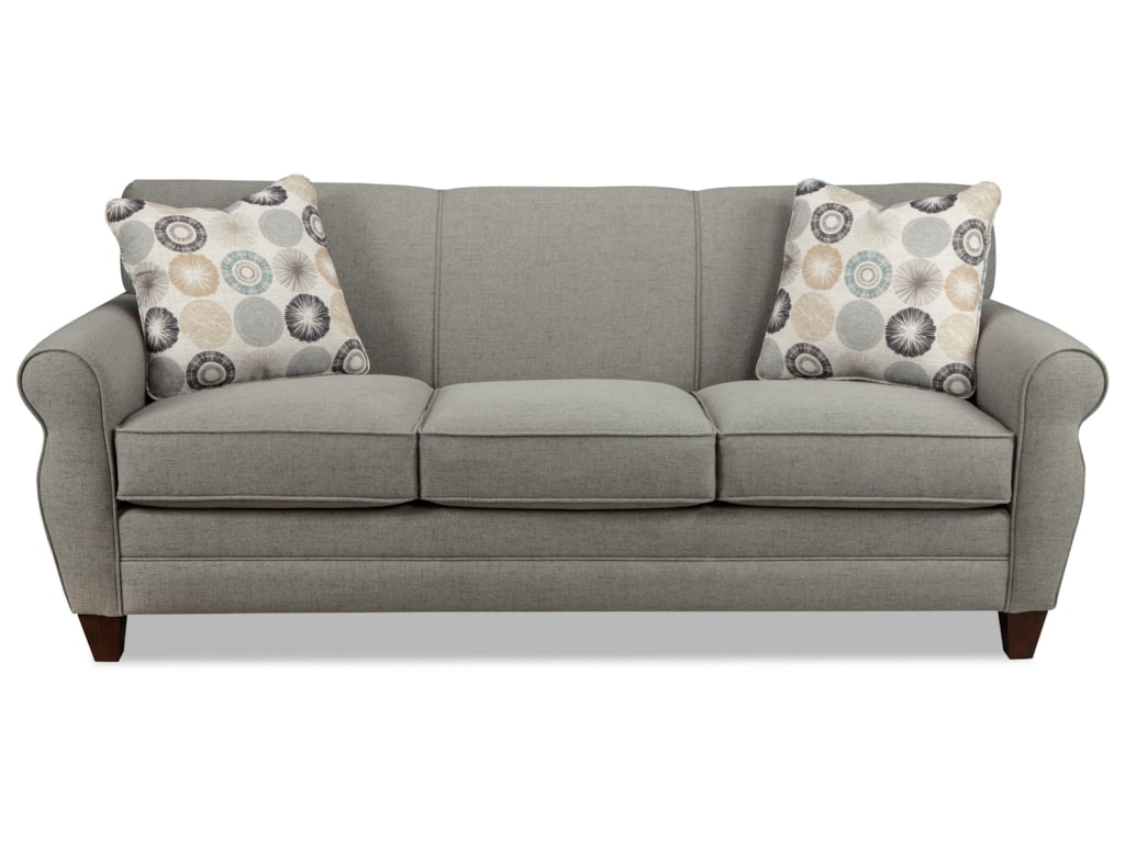 Craftmaster 7388 738850 Transitional Stationary Sofa With Rolled Craftmaster 7388 738850 Transitional Stationary Sofa With Rolled Arms And Tapered Wood Feet Becker Furniture World Sofas