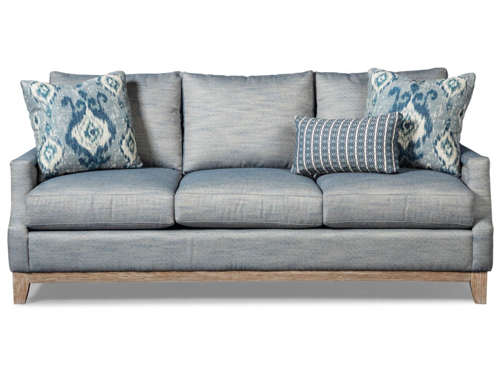 765700 766000 Vintage Sofa With Weathered Oak Rail And Pewter Nails By Craftmaster At Prime Brothers Furniture