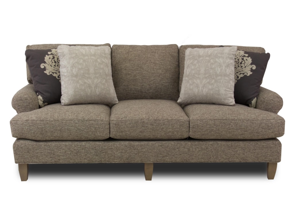 Hickory Craft Latte Transitional Sofa Ruby Gordon Home Sofas Hickory Craft Lattesofa No Nailheads