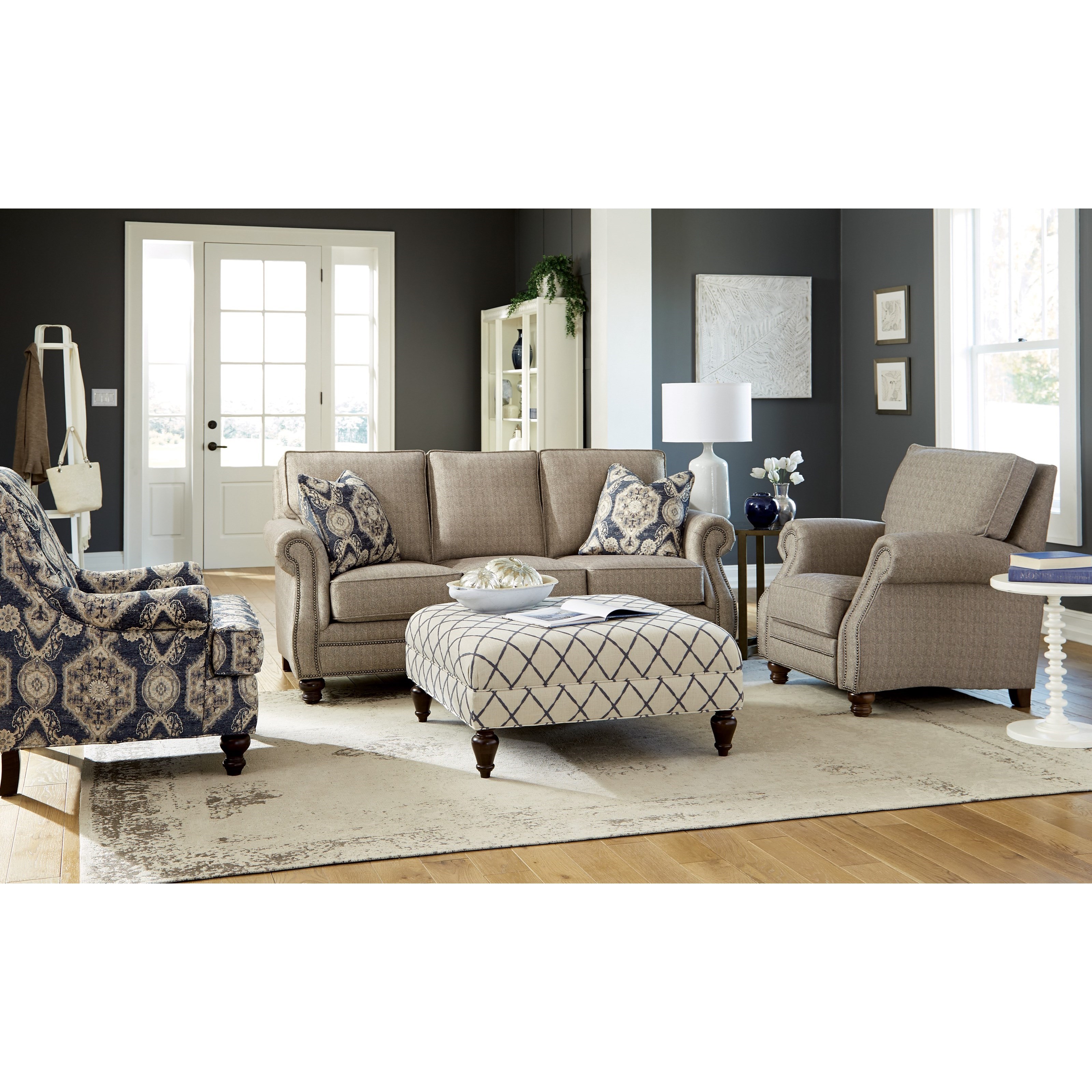 Craftmaster 791050 Traditional Sofa With Nailhead Studs Vandrie Home Furnishings Sofas