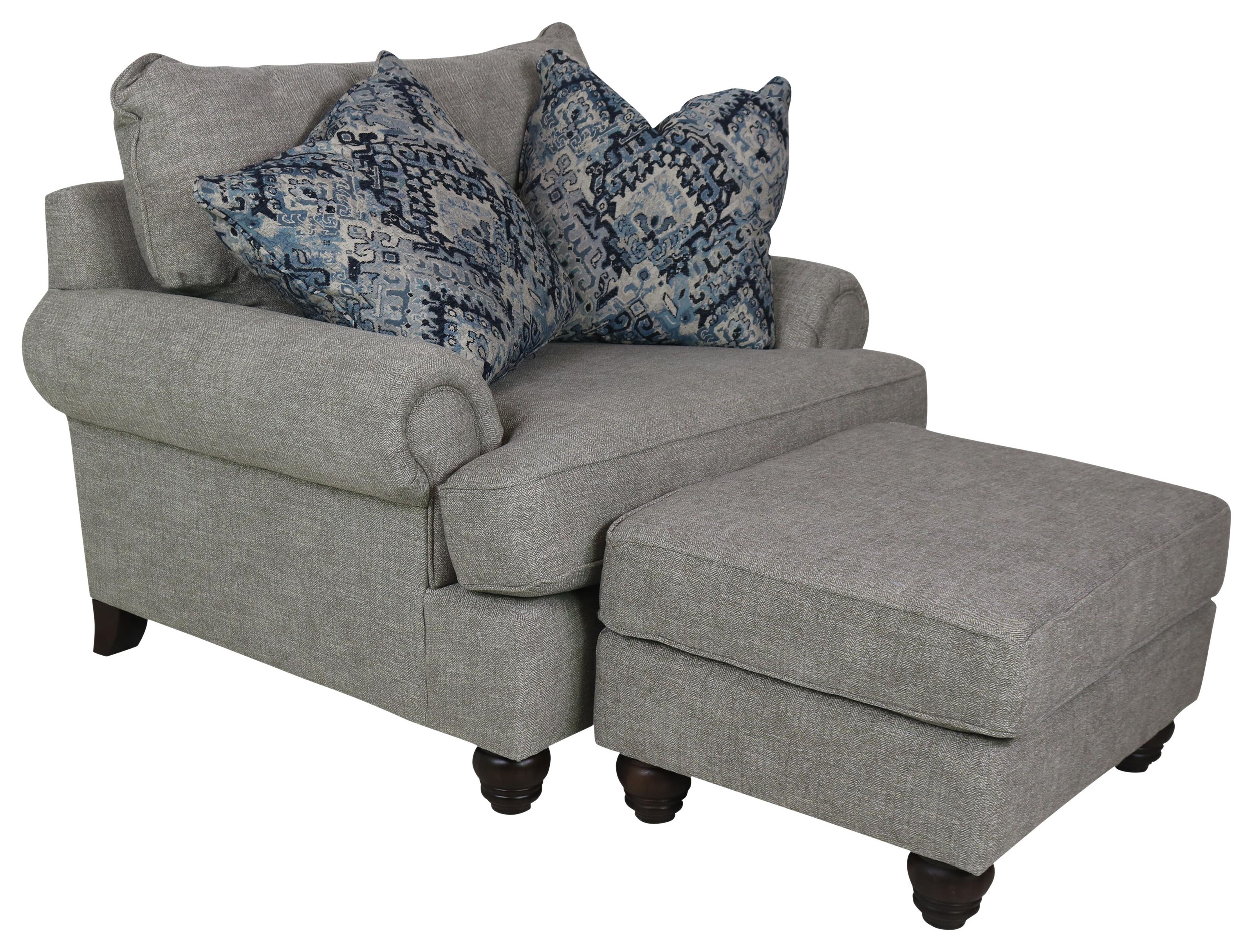 chair and half with ottoman