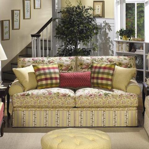 Craftmaster 9535 Skirted Stationary Sofa Boulevard Home Craftmaster 9535 Skirted Stationary Sofa
