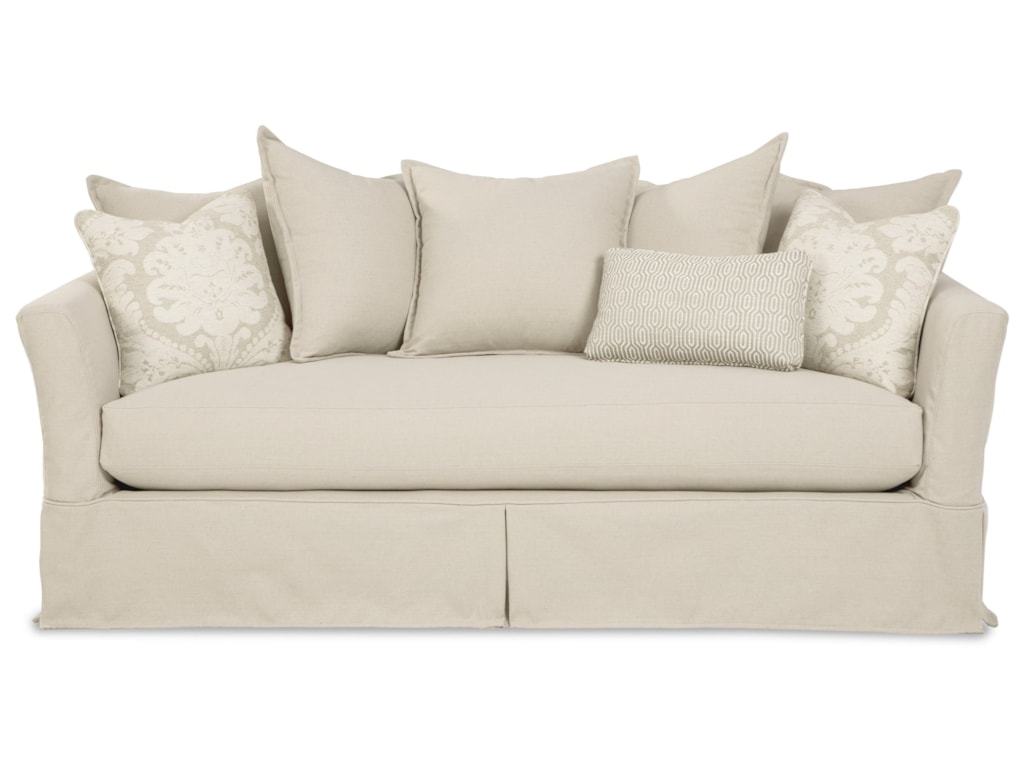 Craftmaster 998850bd Skirted Bench Seat Memory Foam Sleeper Sofa