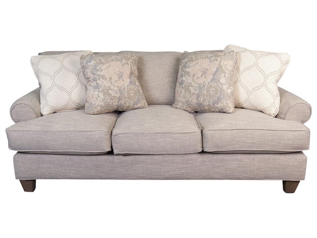 Main Madison Belle Paula Deen Plush Sofa With Accent Pillows Belle Paula Deen Plush Sofa With Accent Pillows By Main Madison