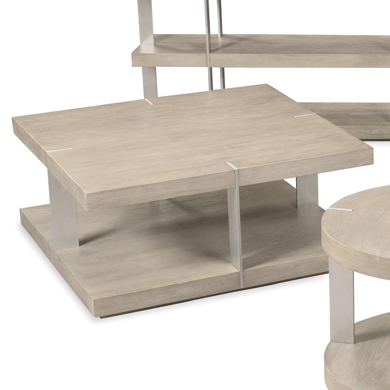 Craftmaster Cm Modern Tables Contemporary Square Cocktail Table