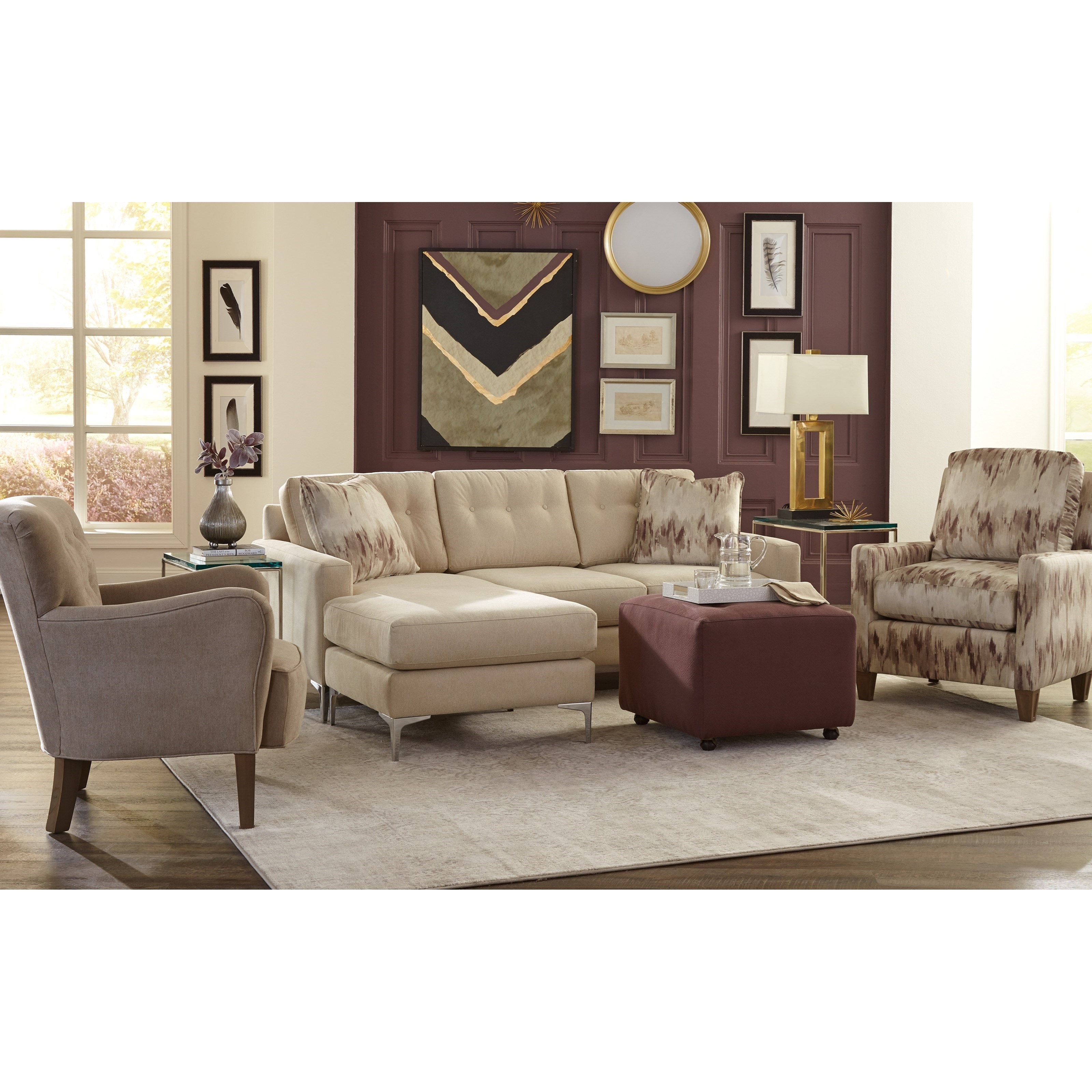 Hickorycraft Accent Chairs Contemporary Accent Chair Howell